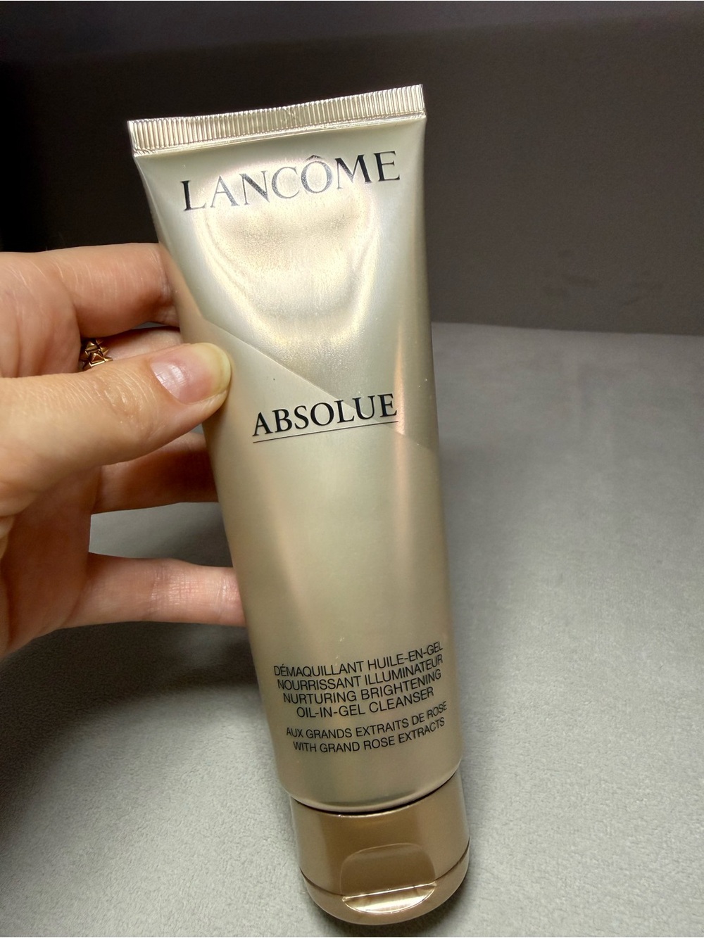 Lancome Absolue Nourishing Cleanser - Champagne Gold Tube
